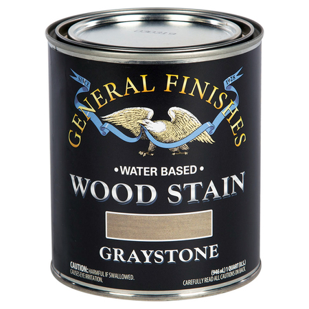 GENERAL FINISHES 1 Qt Graystone Wood Stain Water-Based Penetrating Stain WQQT